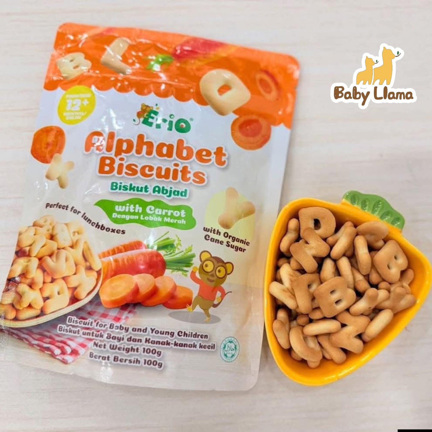 Erio Alphabet Biscuits 100g 12M+
