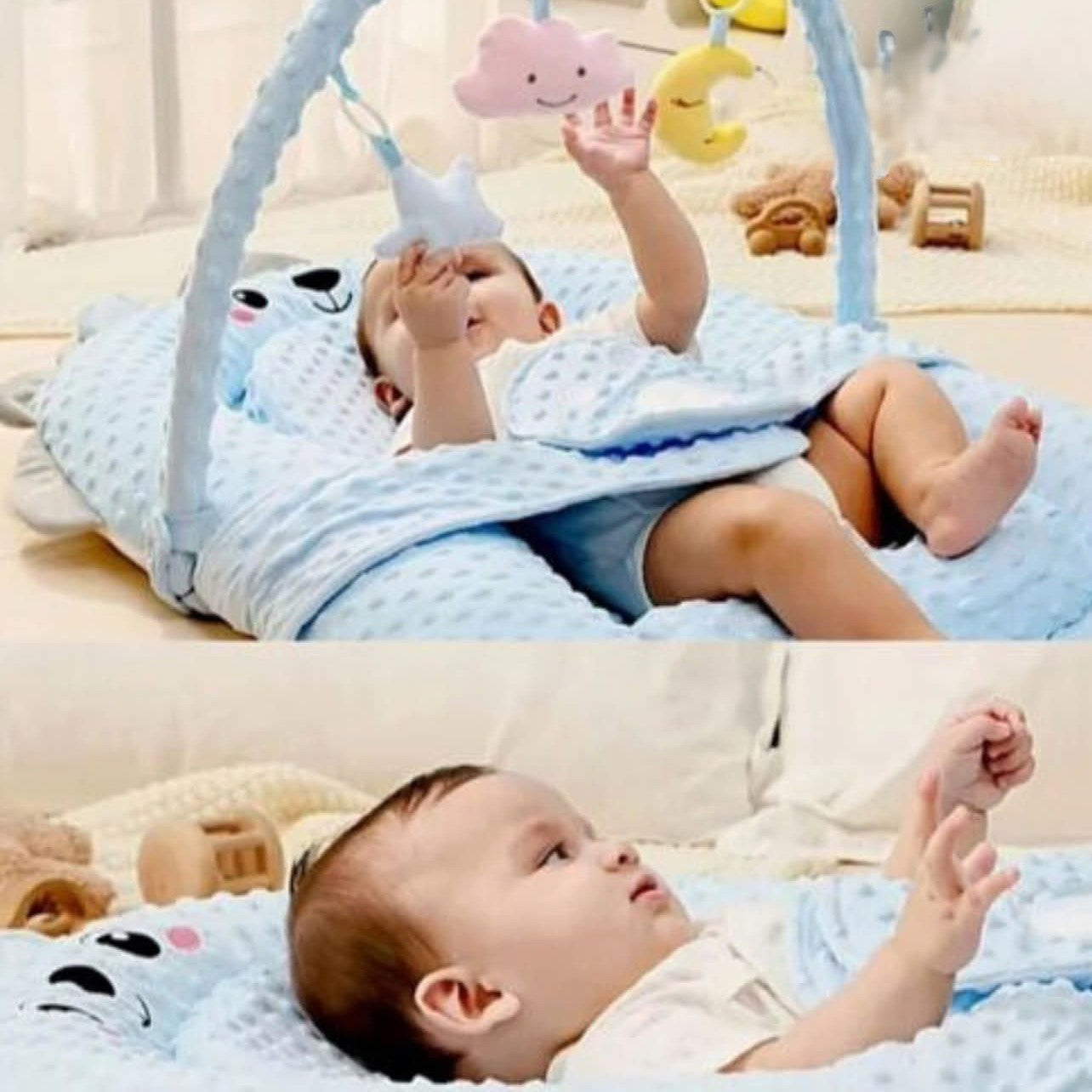 Tufted Dots Baby Bedding Set
