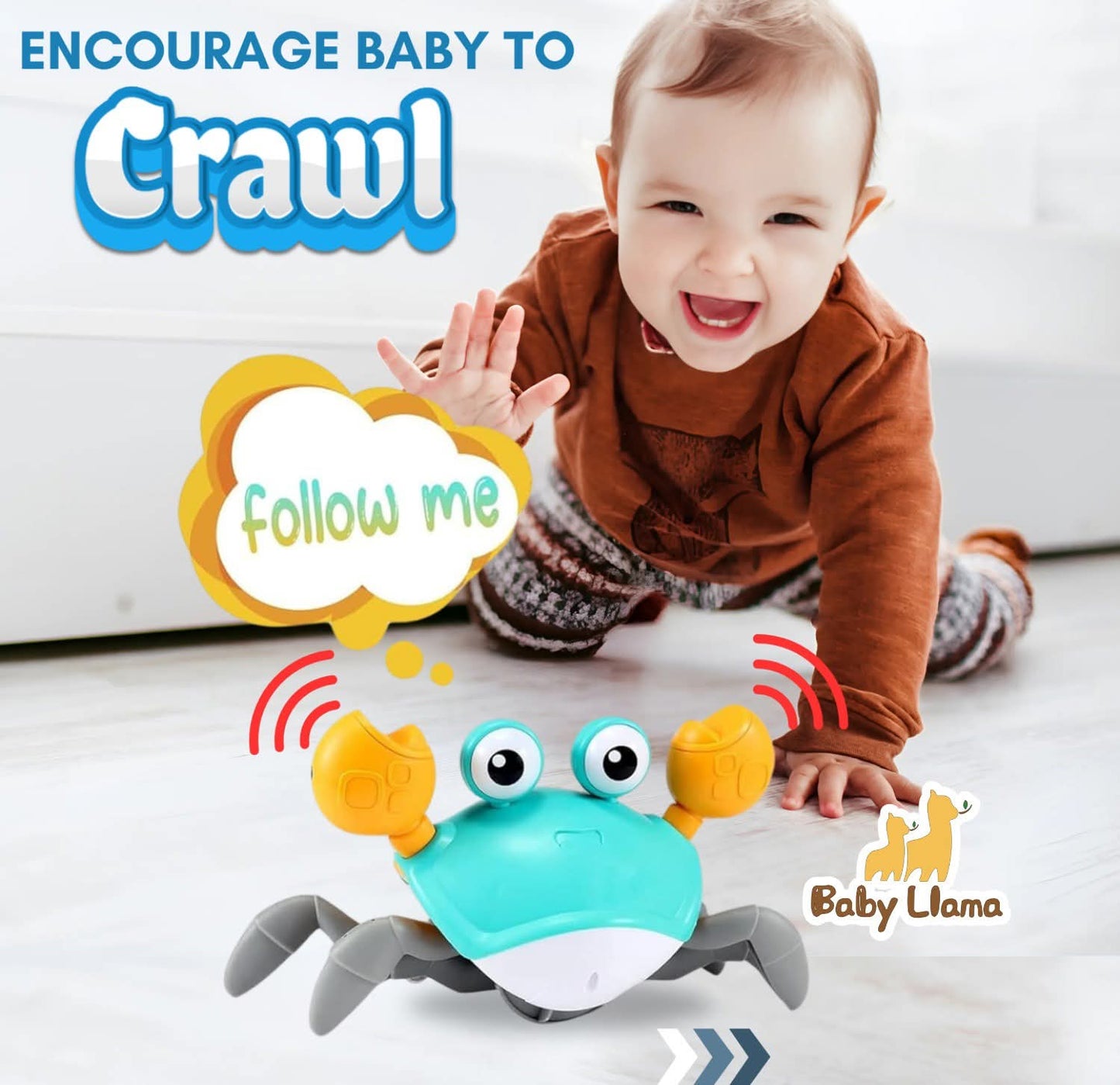 Happy Childhood Induction Electic Crab Toy