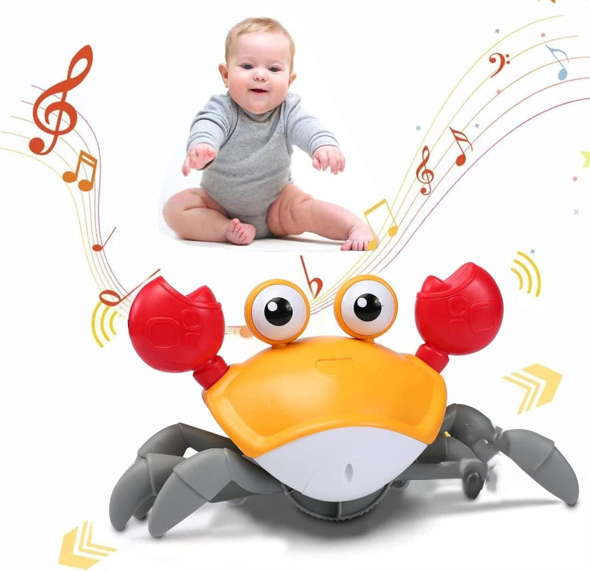 Happy Childhood Induction Electic Crab Toy