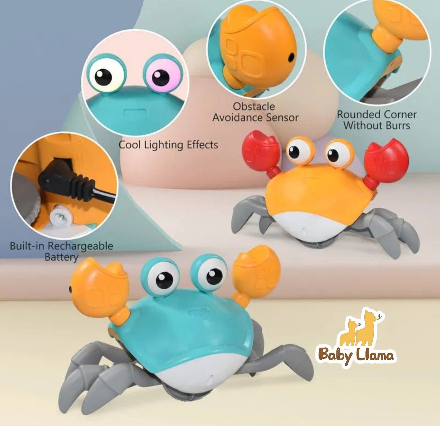 Happy Childhood Induction Electic Crab Toy