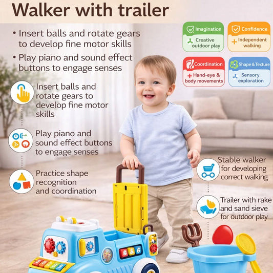 Youleen All in One Early Education Educational Stroller Toy