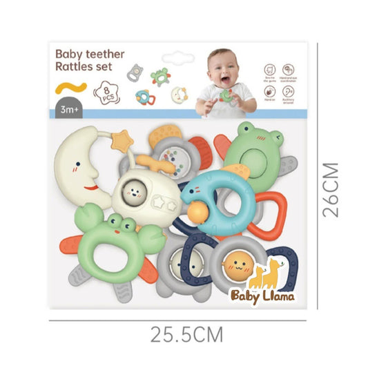 Youleen Baby Teether & Rattle Set