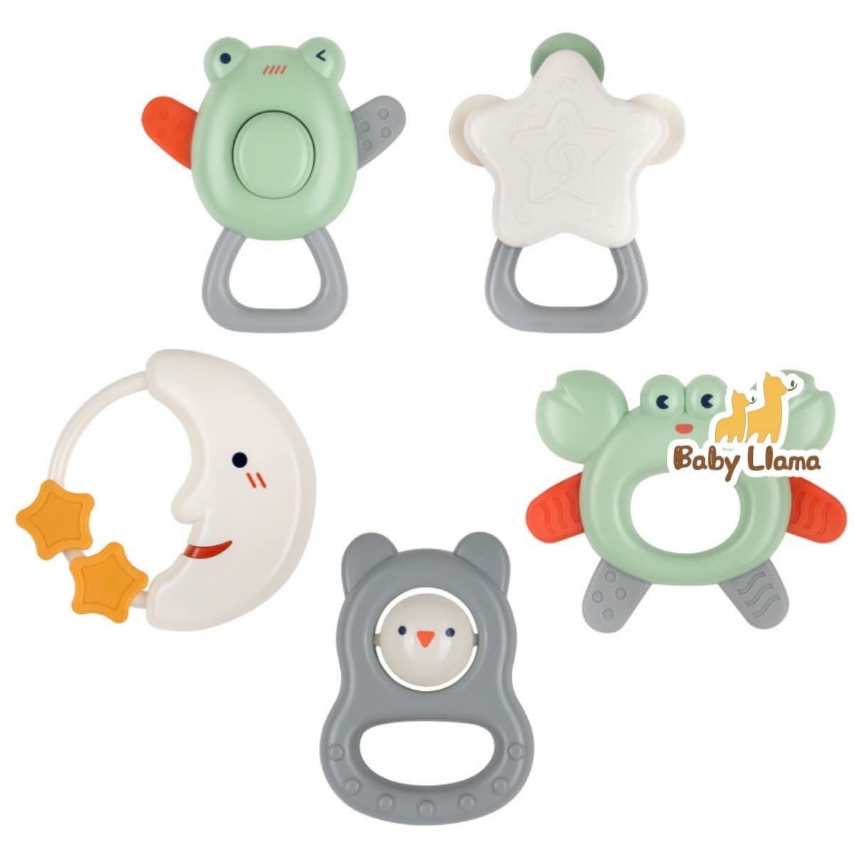Youleen Baby Teether & Rattle Set