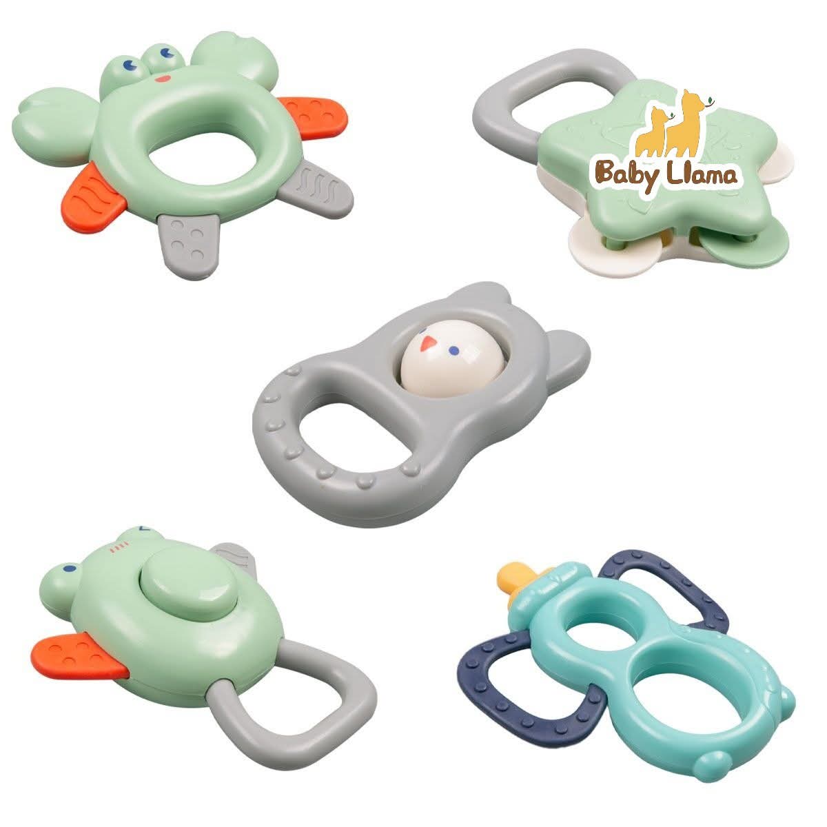 Youleen Baby Teether & Rattle Set