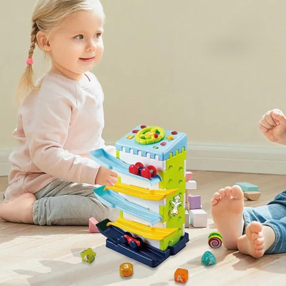 Youleen Multi-Play Racetrack Activity House Toy