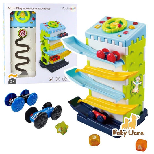 Youleen Multi-Play Racetrack Activity House Toy