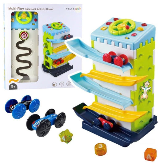 Youleen Multi-Play Racetrack Activity House Toy