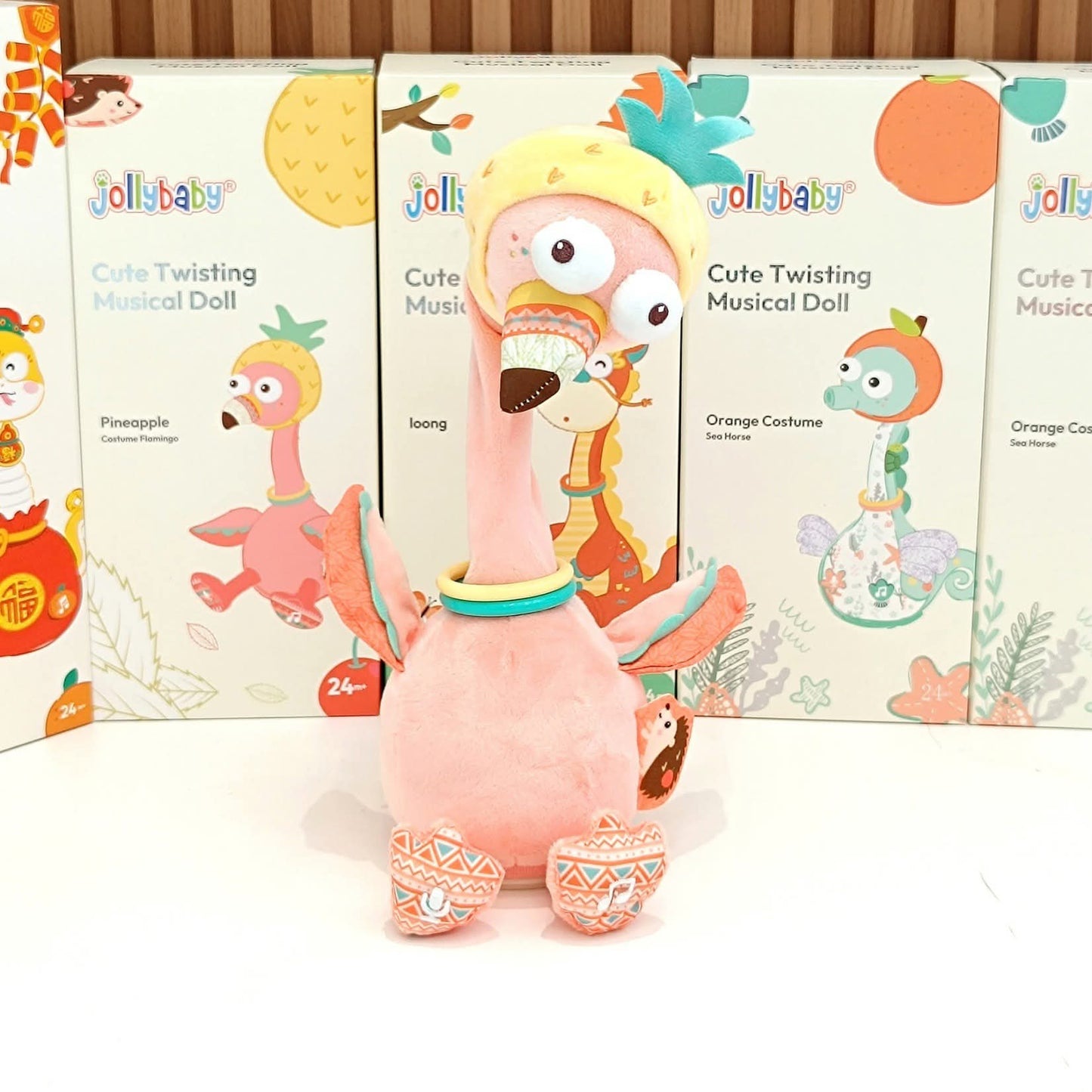 JollyBaby Cute Twisting Musical Doll