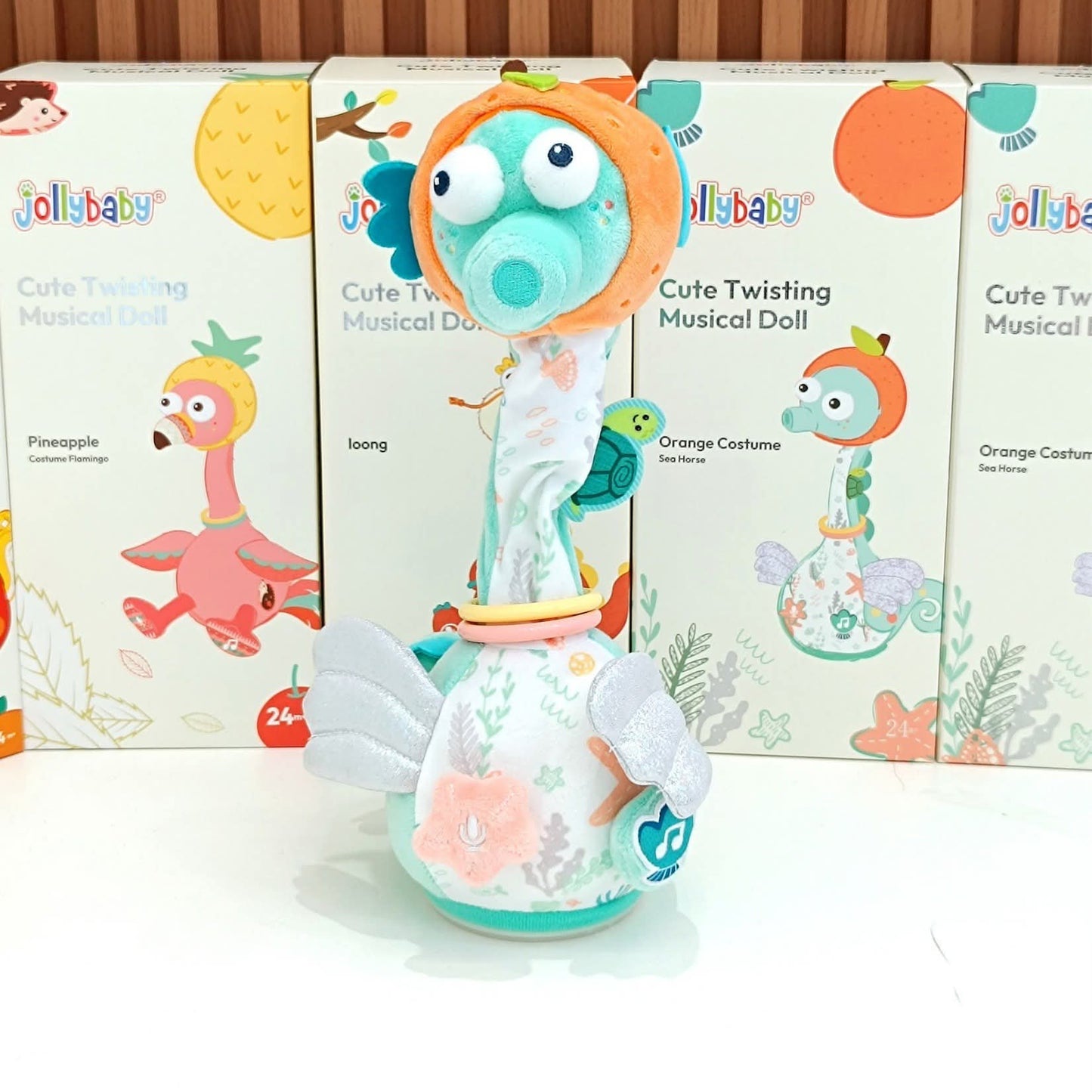 JollyBaby Cute Twisting Musical Doll