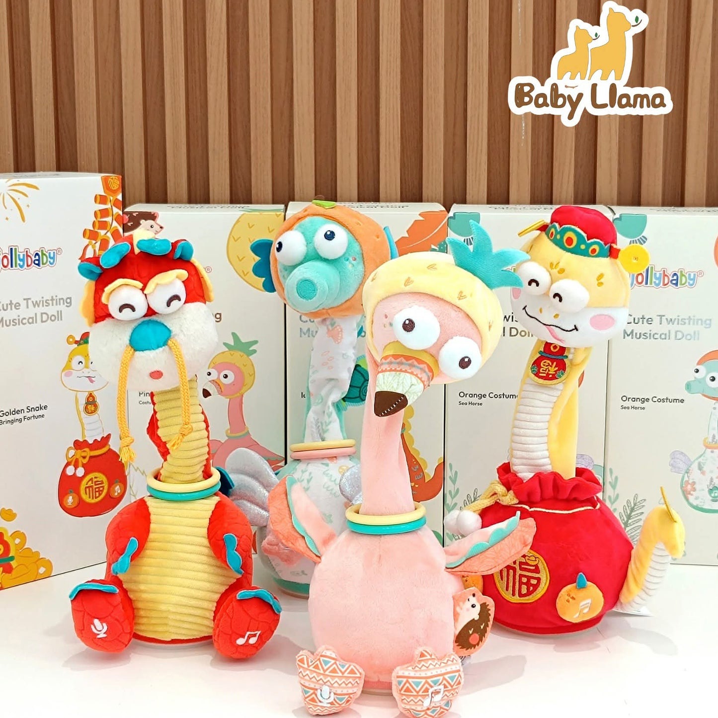 JollyBaby Cute Twisting Musical Doll