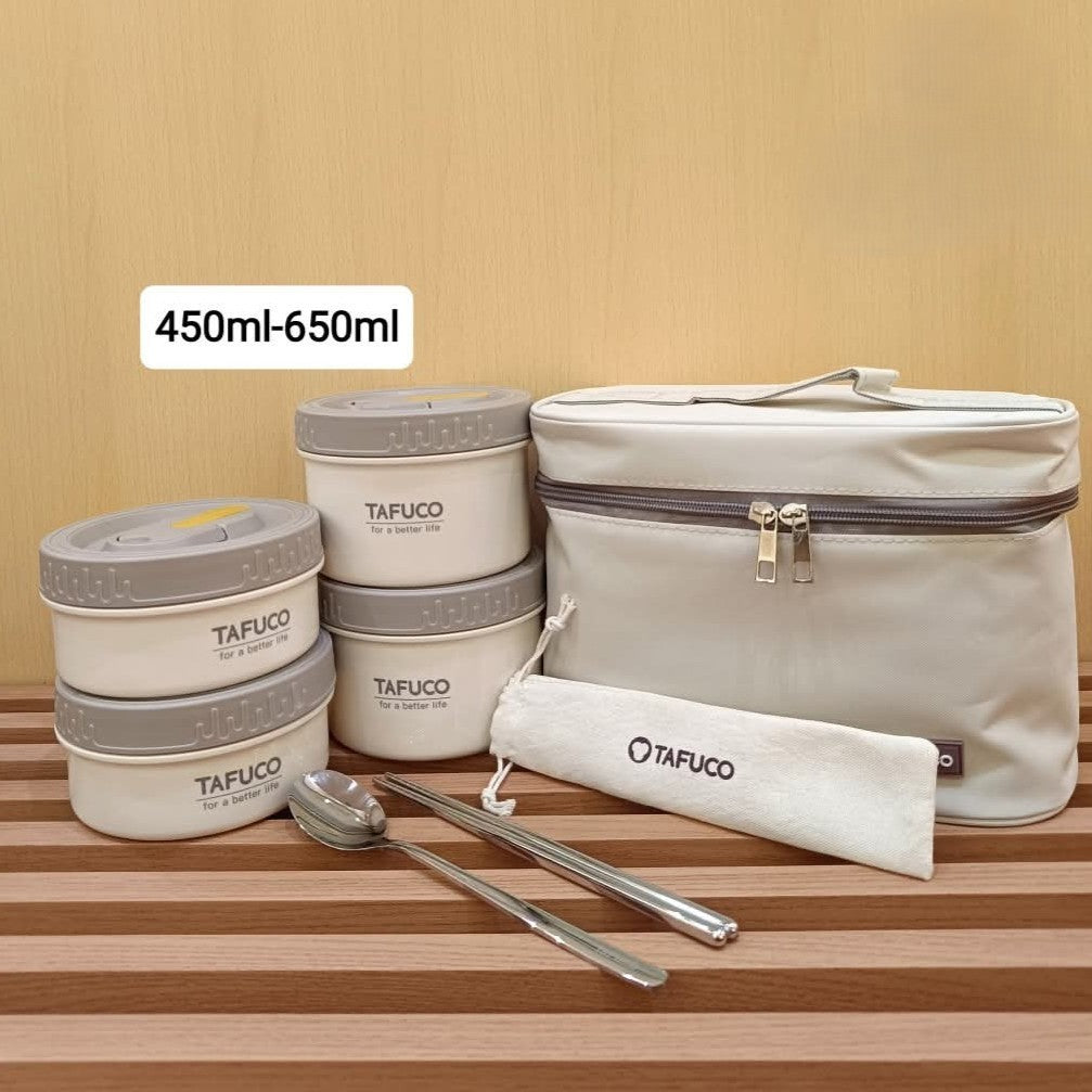 T-5392 TAFUCO 4 Layers Lunch Box(650ml+450ml)*2
