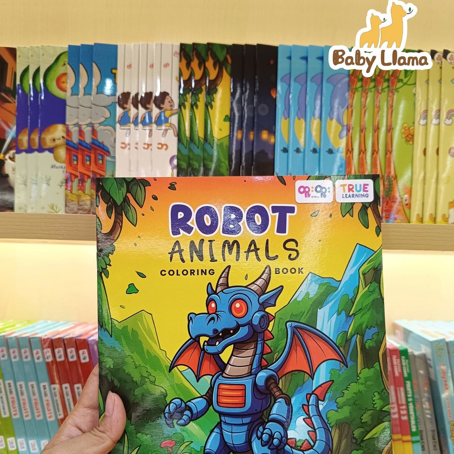 True Learning Coloring Book Robot Animals