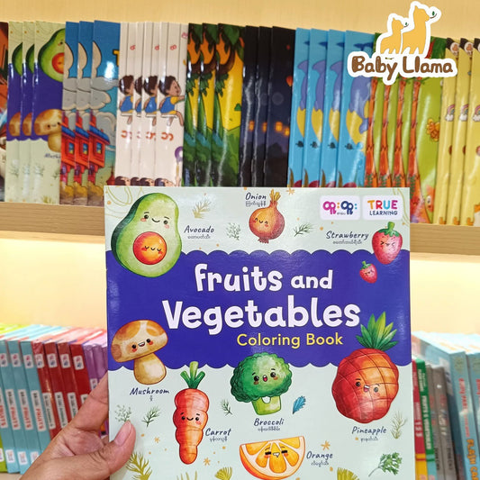 True Learning Coloring Book Fruit And Vegetables