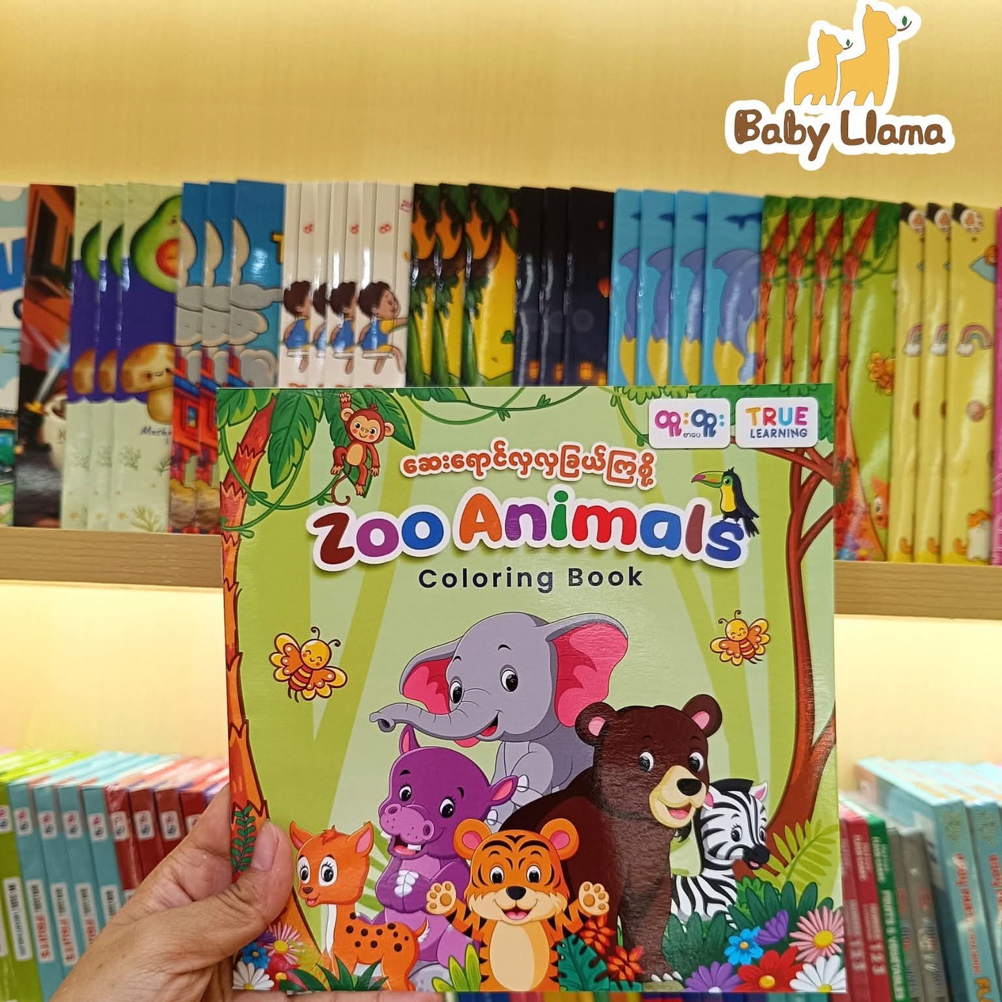 True Learning Coloring Book Zoo Animals