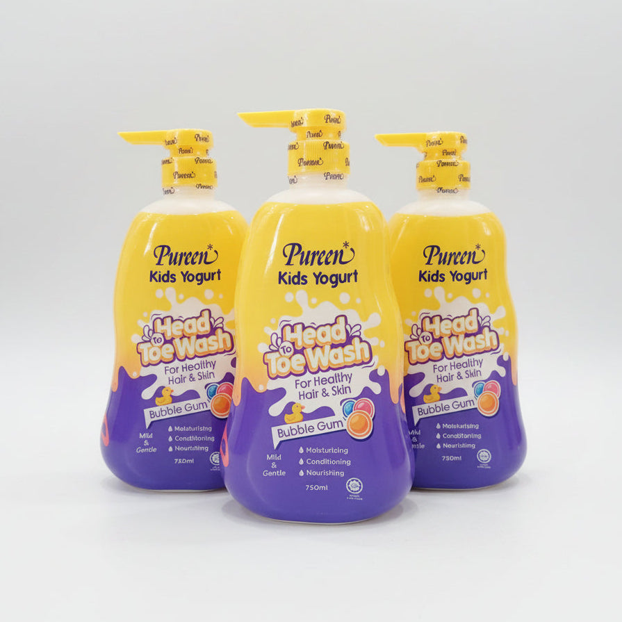 Pureen Kids Yogurt Head To Toe Wash 750ml