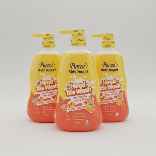 Pureen Kids Yogurt Head To Toe Wash 750ml