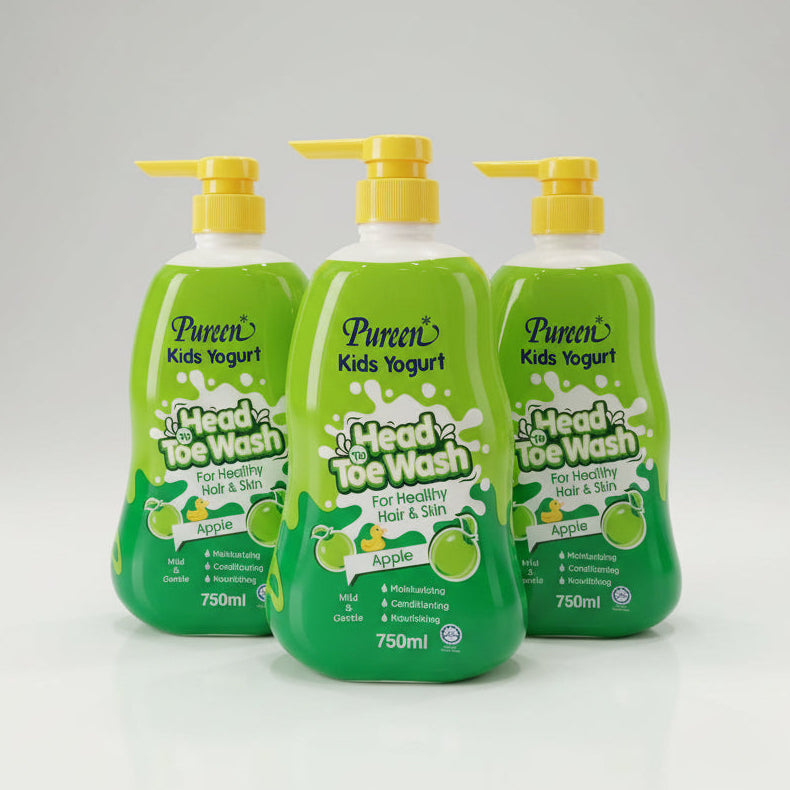 Pureen Kids Yogurt Head To Toe Wash 750ml