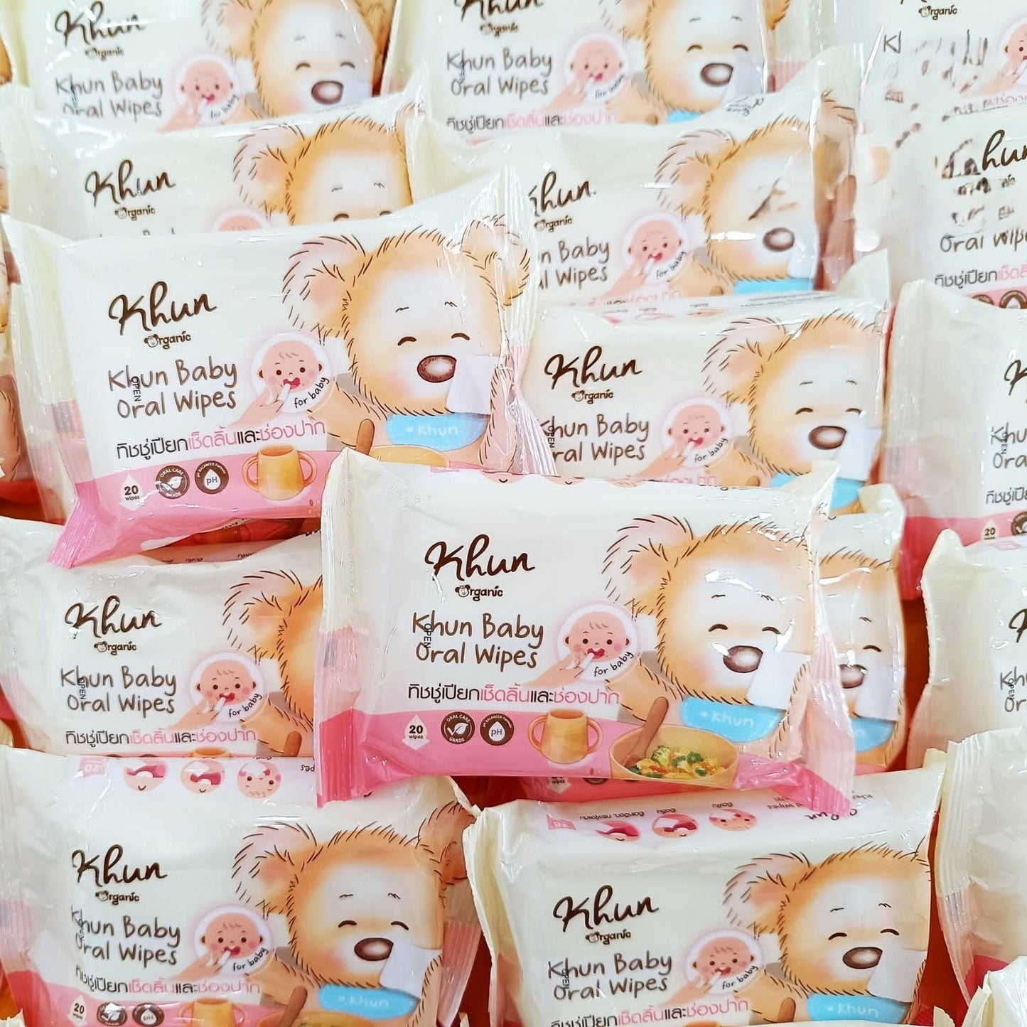 Khun Organic Baby Oral Wipes 20Pcs 0M+