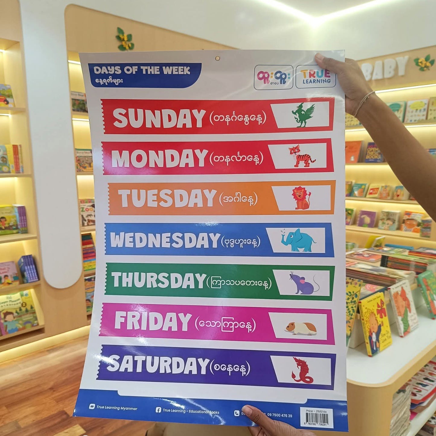 True Learning Days Of The Week Poster
