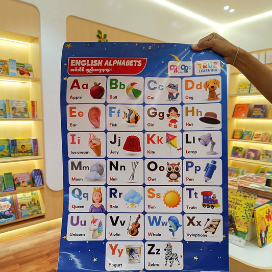 True Learning Poster English Alphabets