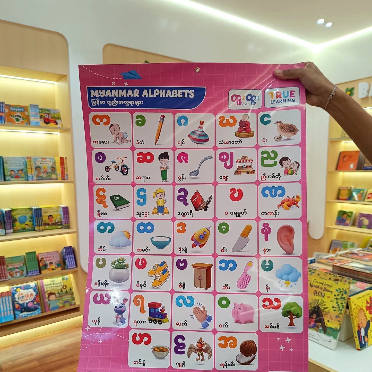True Learning Myanmar Alphabets Poster