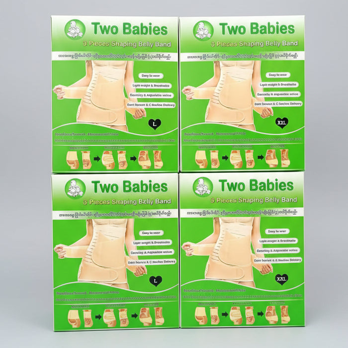 Two Babies 3-Pieces Shaping Belly Band L & XXL