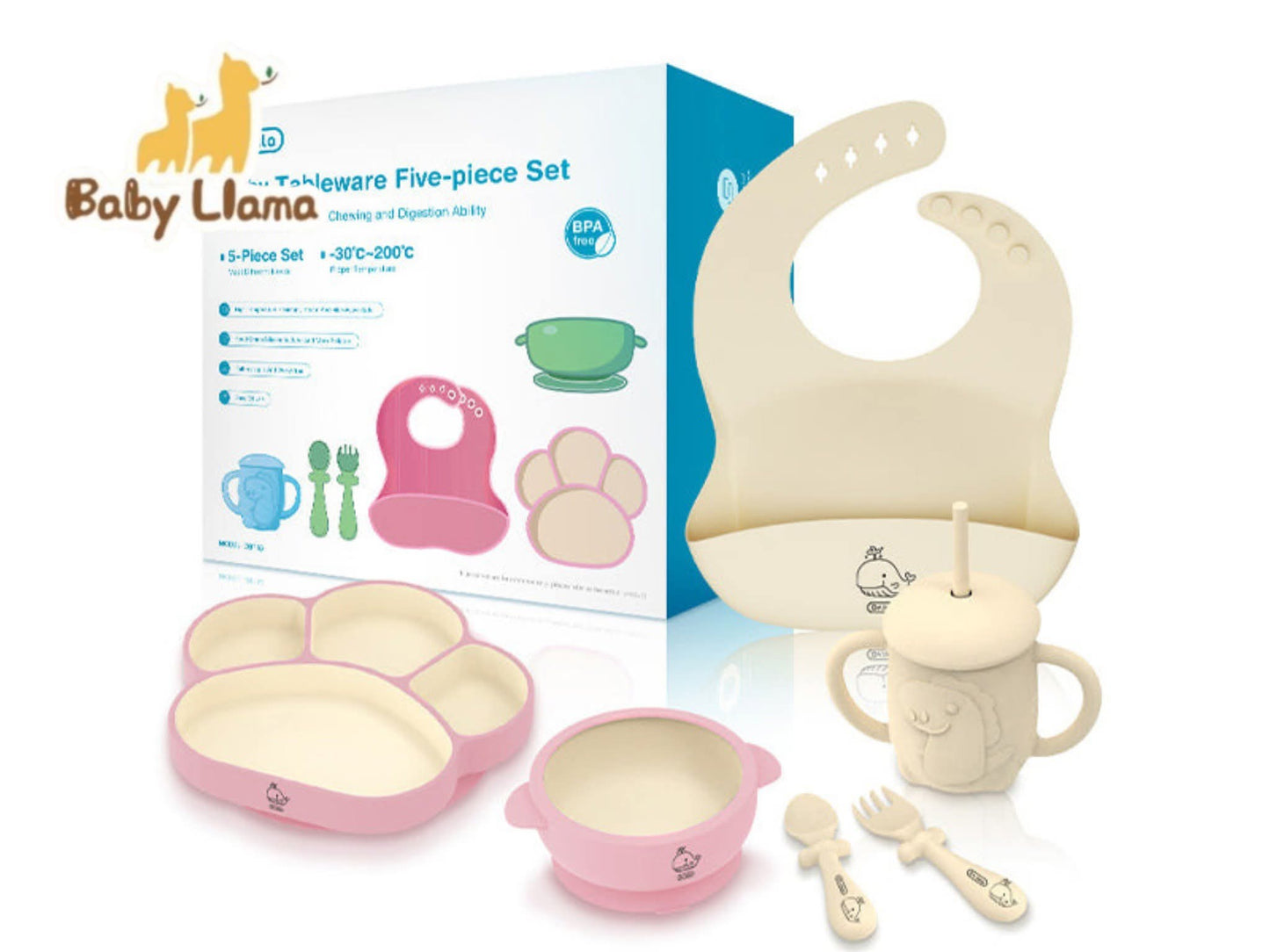 Dr.Isla DBT05 Baby Tableware Five-piece Set 649g 6M+