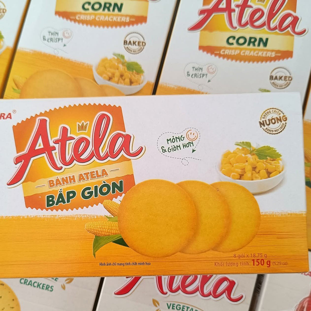 Atela Crackers (18.75g*8Pkts) 150g