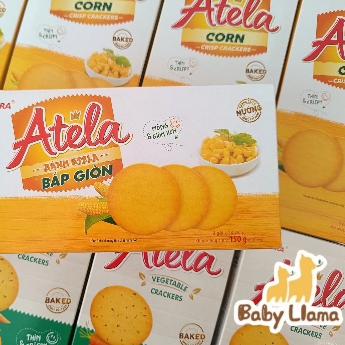Atela Crackers (18.75g*8Pkts) 150g