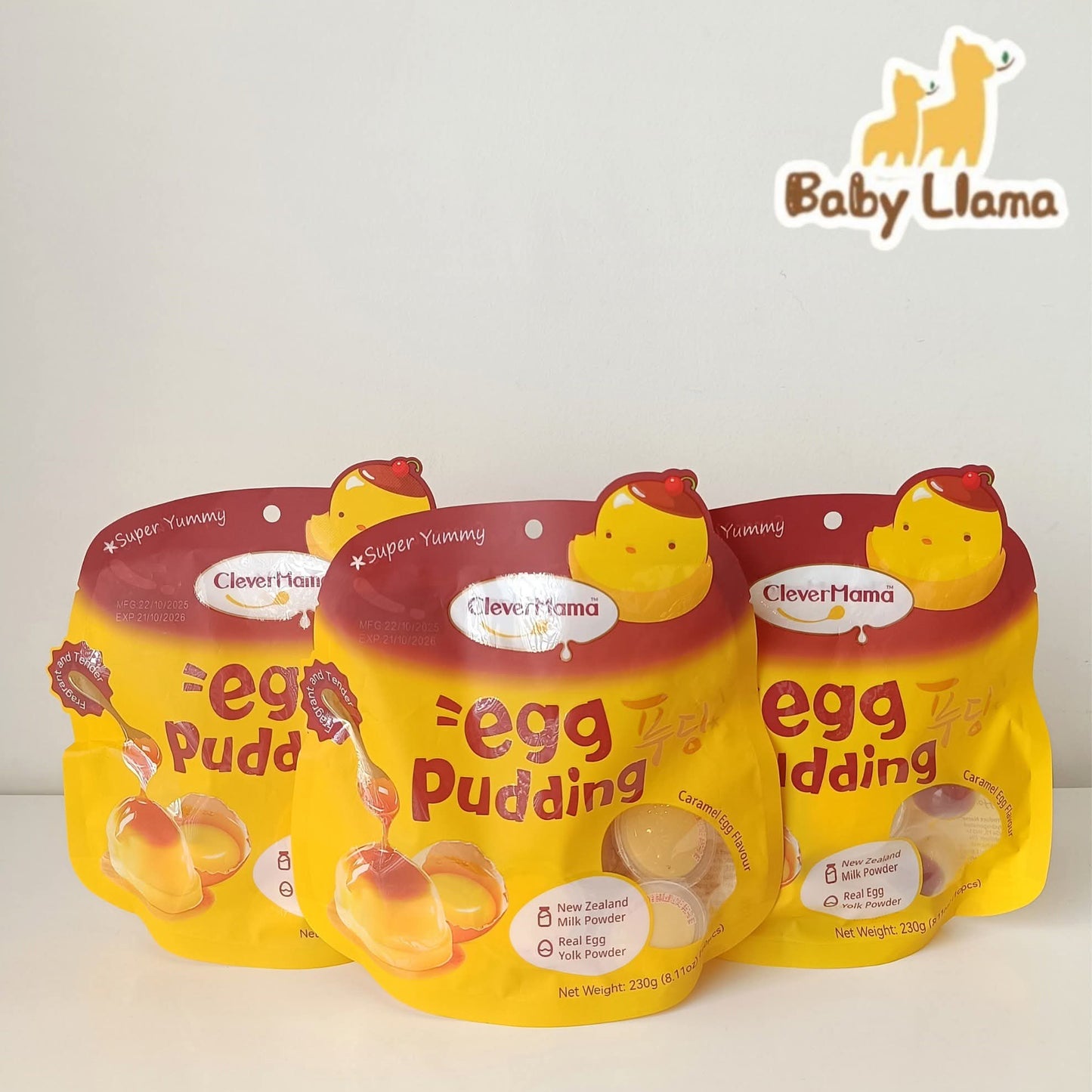 CleverMama Egg Pudding Caramel Egg Flavour 10Pcs 230g 3Yrs+