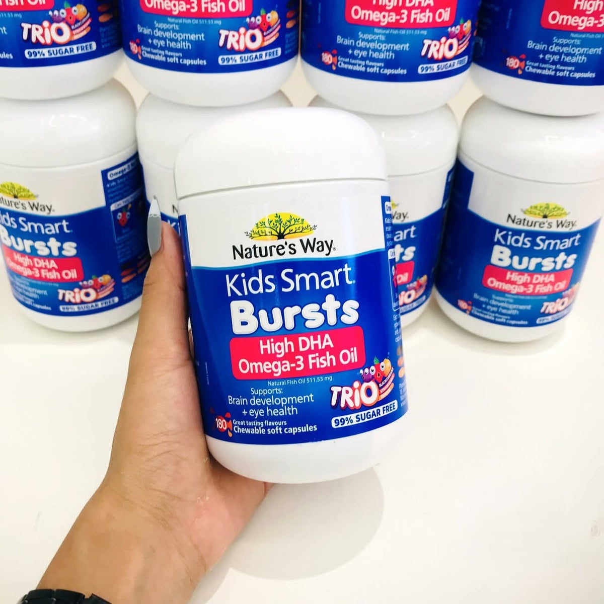 Nature's Way Kids Smart High DHA Omega-3 Fish Oil 180 Capsules