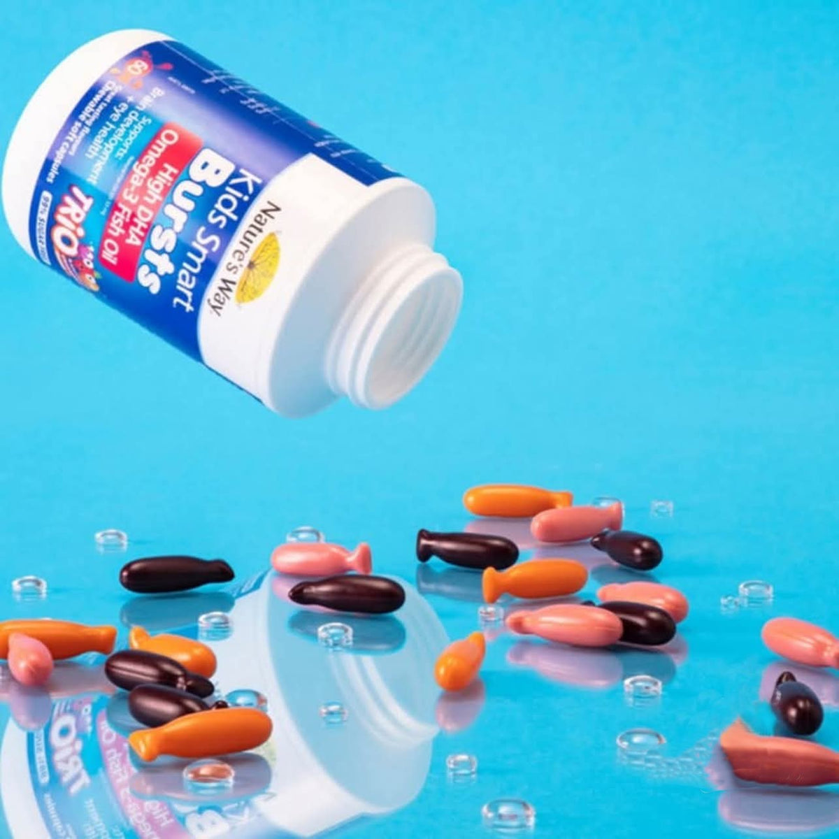 Nature's Way Kids Smart High DHA Omega-3 Fish Oil 180 Capsules