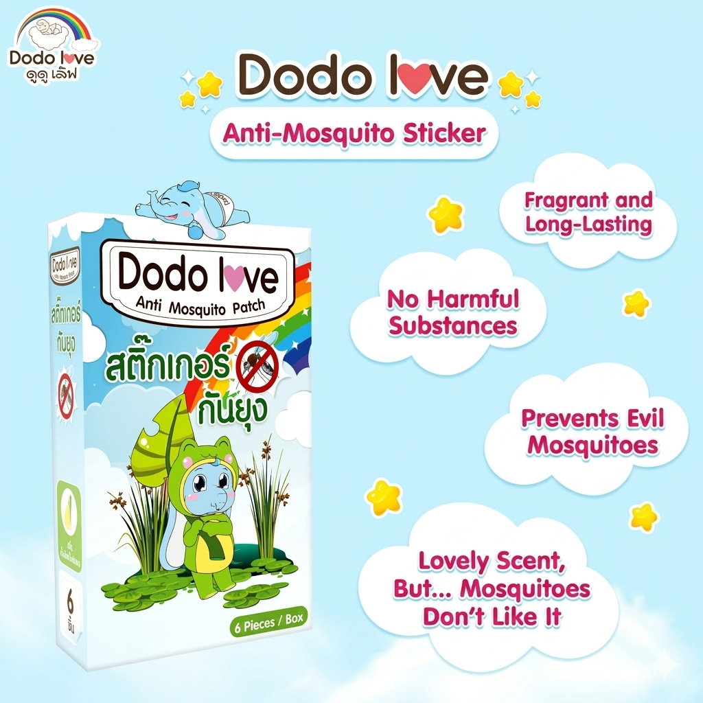 Dodo Love Anti Mosquito Patch 6Pcs