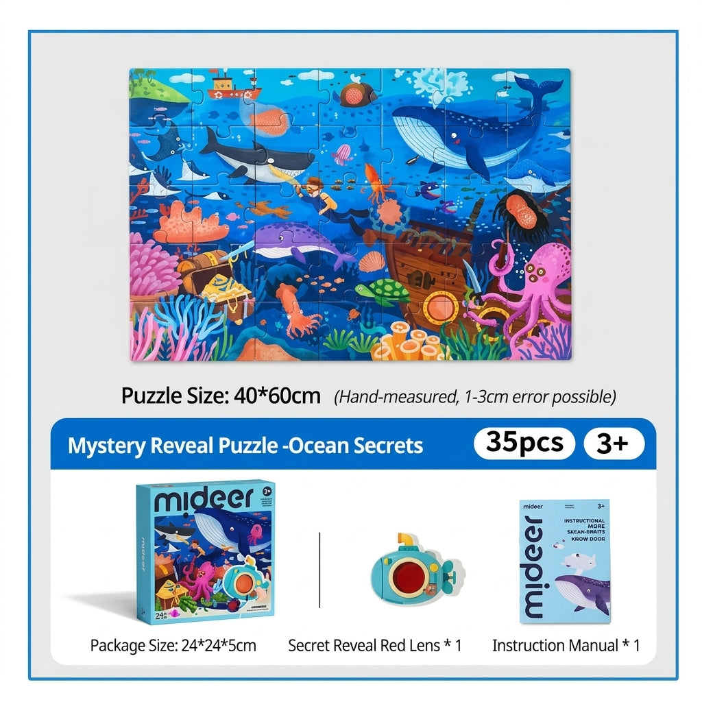 Mideer Mystery Reveal Puzzle MD2394 Ocean Secrets