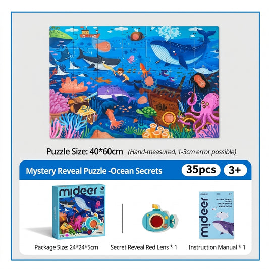 Mideer Mystery Reveal Puzzle MD2394 Ocean Secrets