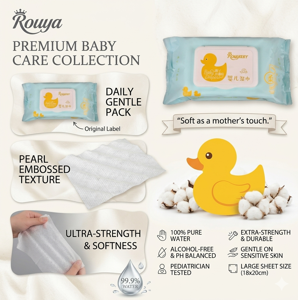 Rouya Baby Wet Tissue 80Sheets