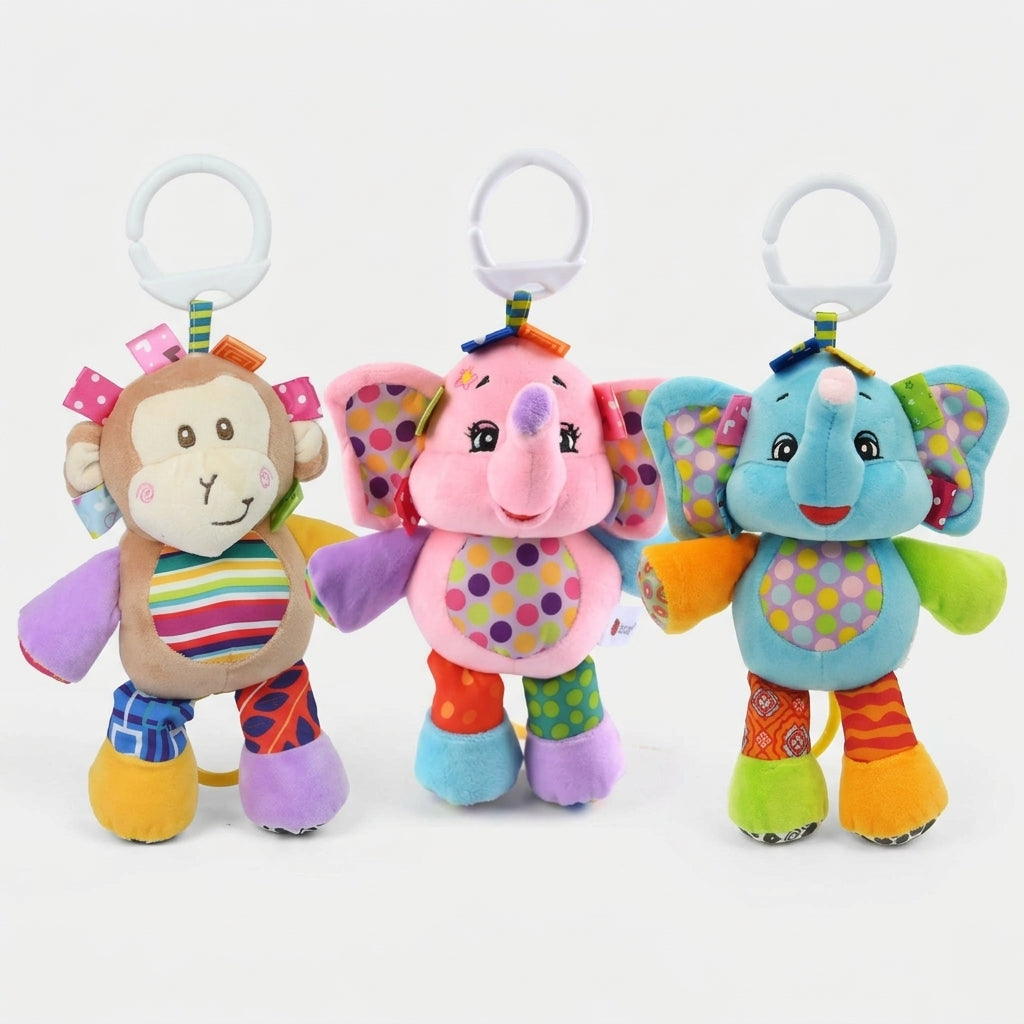 Sozzy Animal Musical Toy Elephant & Monkey