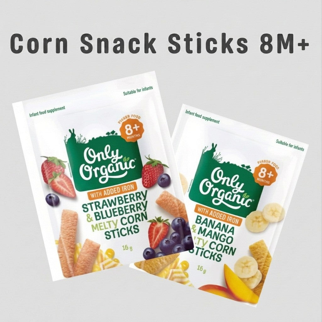 Only Organic Melty Corn Sticks 15g 8M+