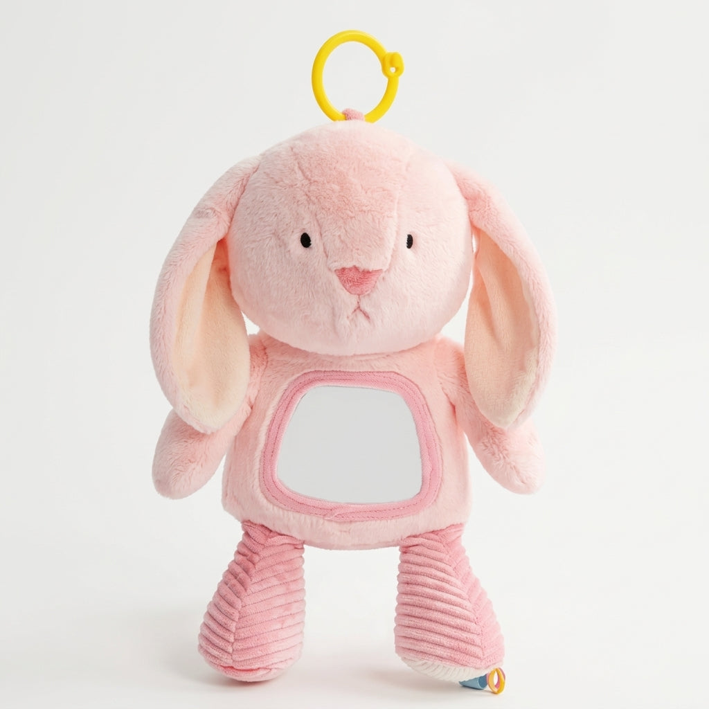 Sozzy Soothing Animal Mirror Toy-Rabbit & Cow