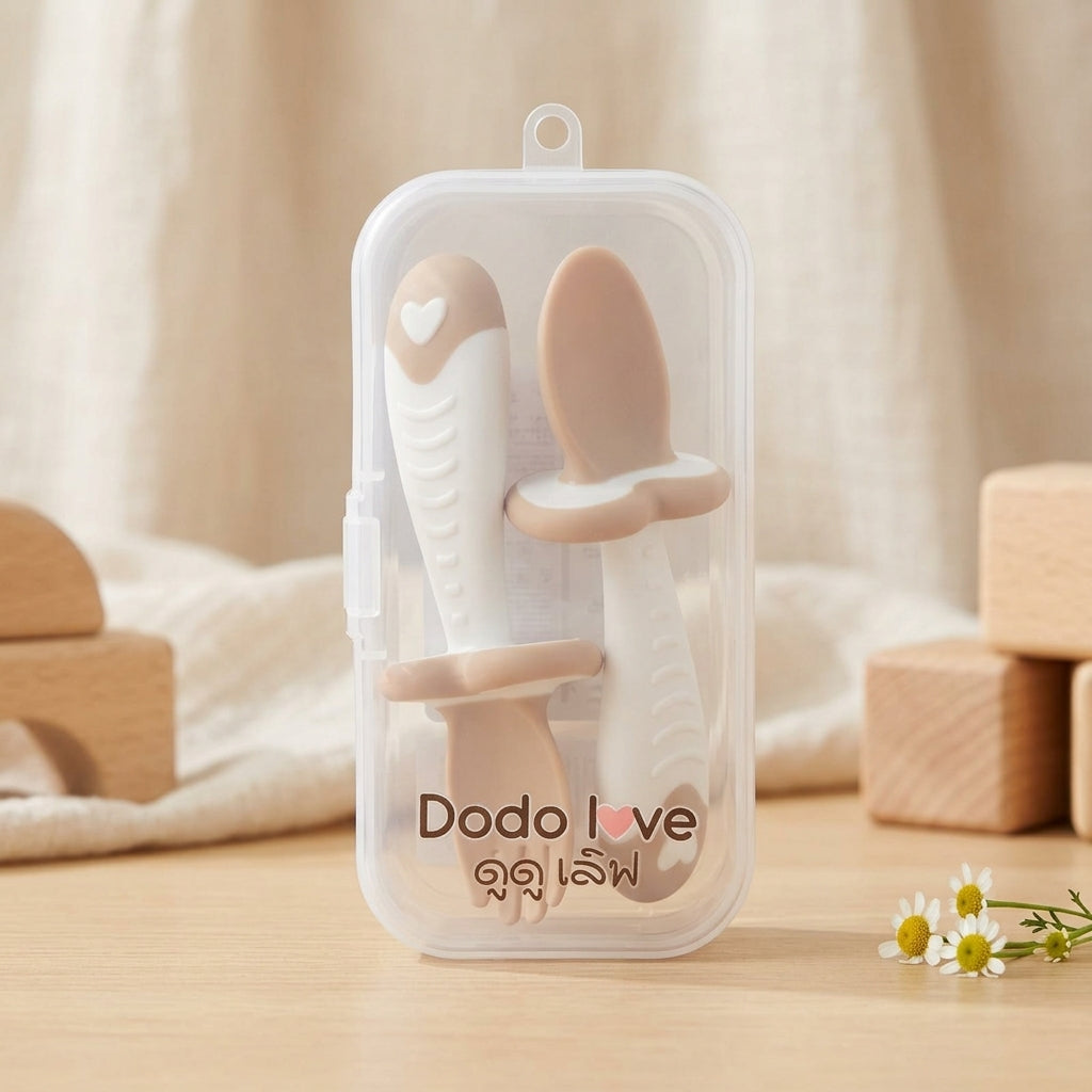 Dodo Love Training Spoon & Fork Set 6M+