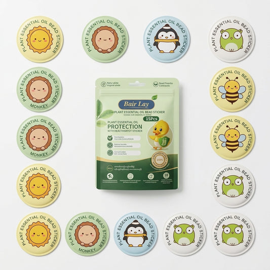 Bair Lay Natural Plant-Bases Mosquito Stickers 15Pcs