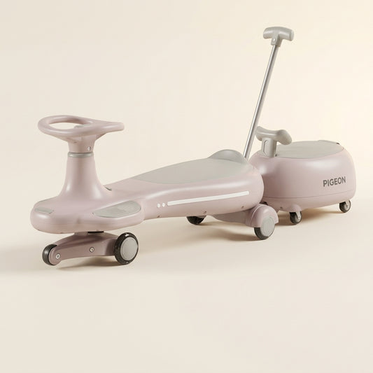 Kids Twist Car With Handle and Trailer 5199-061
