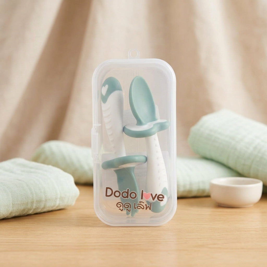 Dodo Love Training Spoon & Fork Set 6M+
