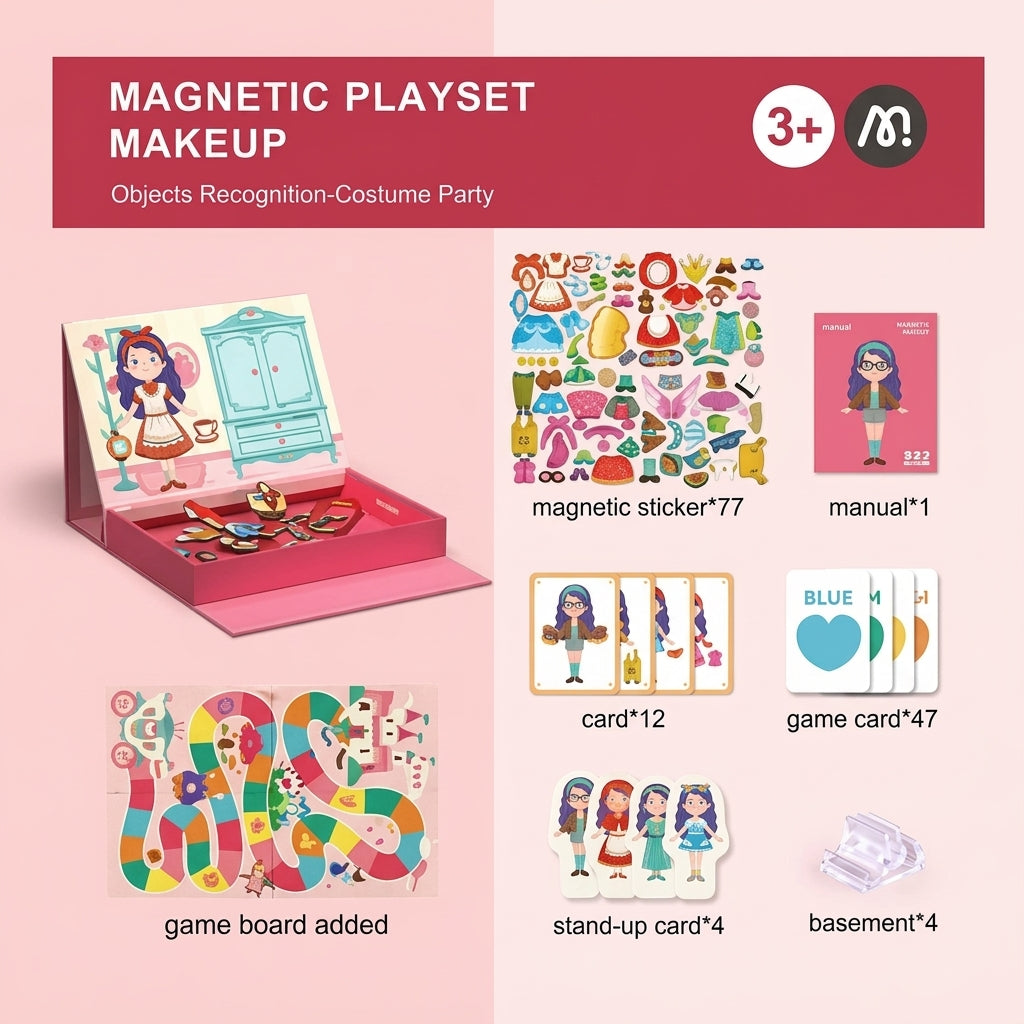 Mideer Gift Portable Puzzle MD3233 Magnetic Puzzle - Sweet Girl