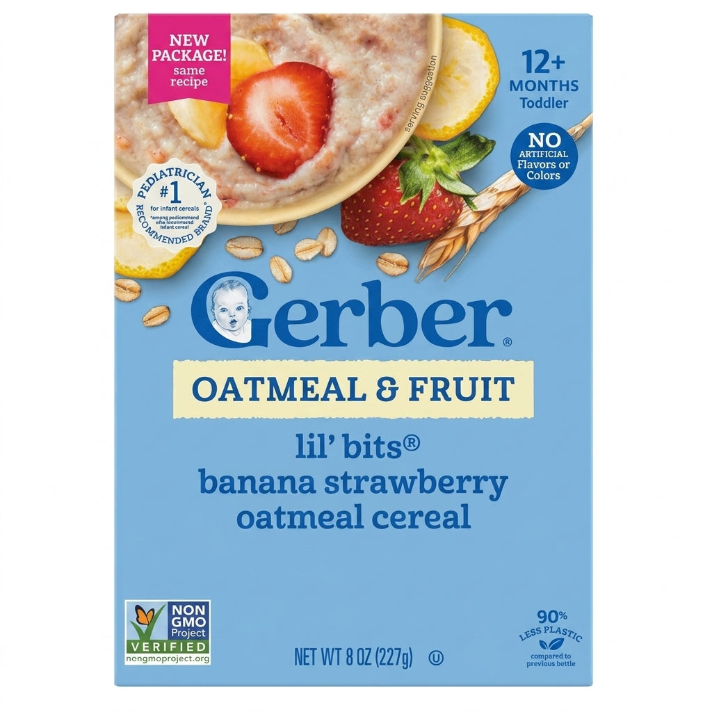 Gerber Multigrain/Oatmeal & Fruit Cereal 227g 12M+