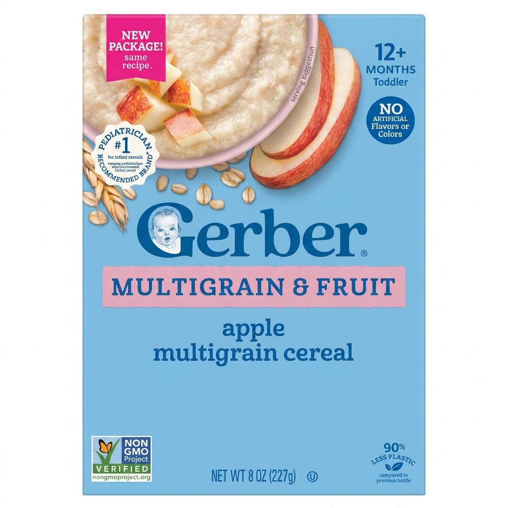 Gerber Multigrain/Oatmeal & Fruit Cereal 227g 12M+