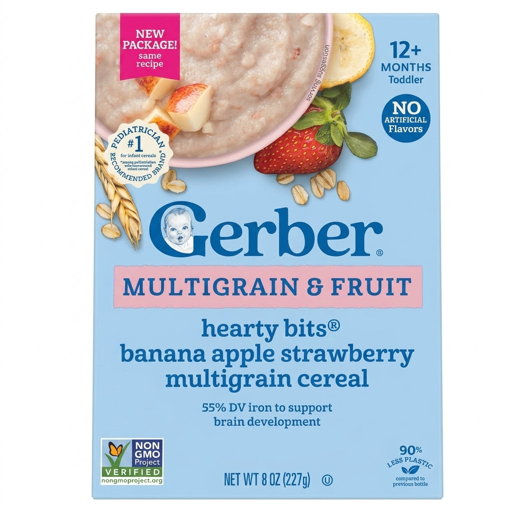 Gerber Multigrain/Oatmeal & Fruit Cereal 227g 12M+