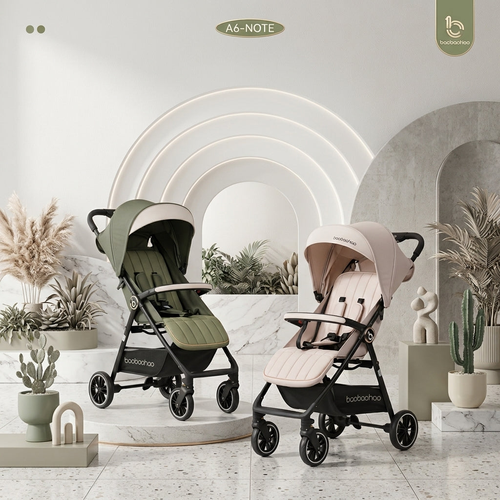 baobaohao Baby Stroller Blank & Pink