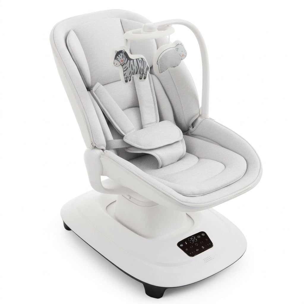 Mastela Deluxe Multi-Motion Baby Cradle Grey & White